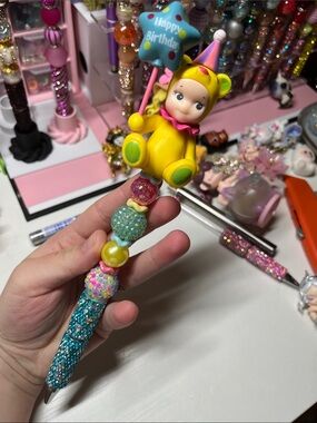 Happy Birthday Sonny angel beaded pen